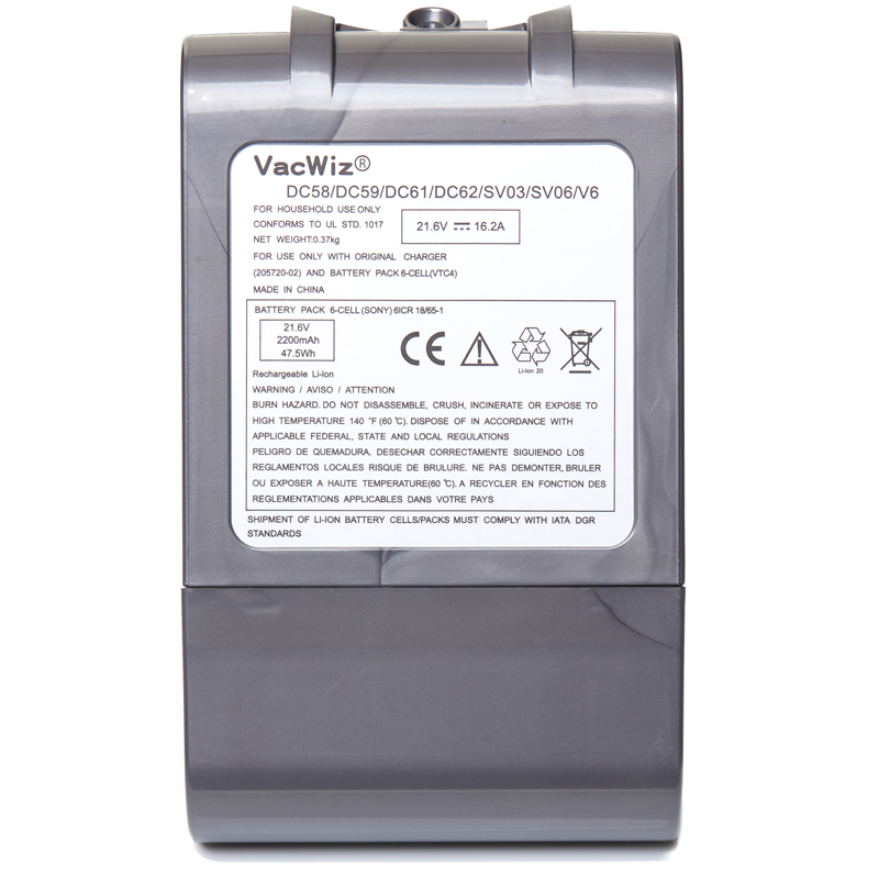 Vacuum Cleaner Battery For Dyson V6 V7 V8 V10 V11 Replace Battery DC58 DC59  DC61 DC62 DC72 DC74 SV11 SV10 SV12 SV14 SV15