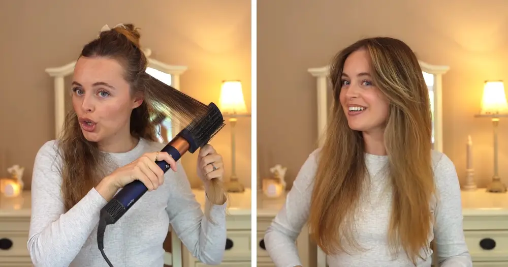 How to Straighten Hair with Dyson Airwrap